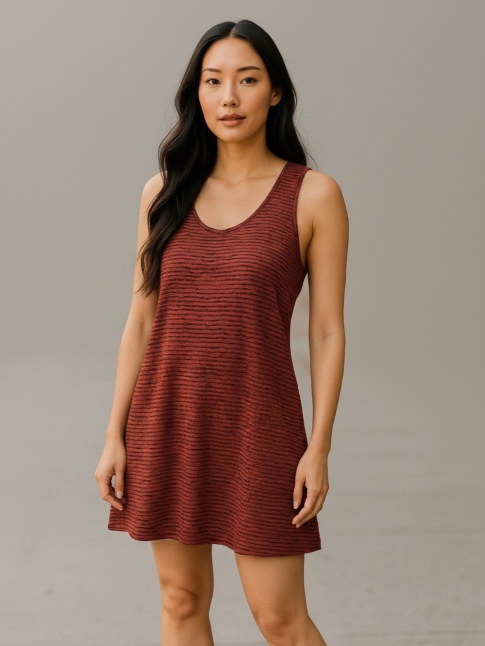 JOIE Silk Racerback Spicy Orange Shift Mini Dress Size XS